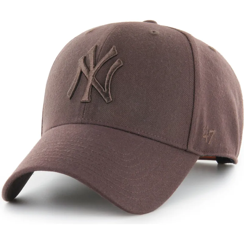 cepur-izliekta-bruns-snapback-mvp-no-new-york-yankees-mlb-no-47-brand