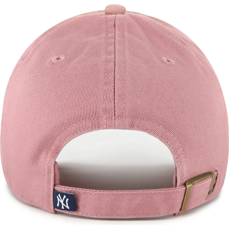 cepur-izliekta-roza-regulejams-clean-up-no-new-york-yankees-mlb-no-47-brand