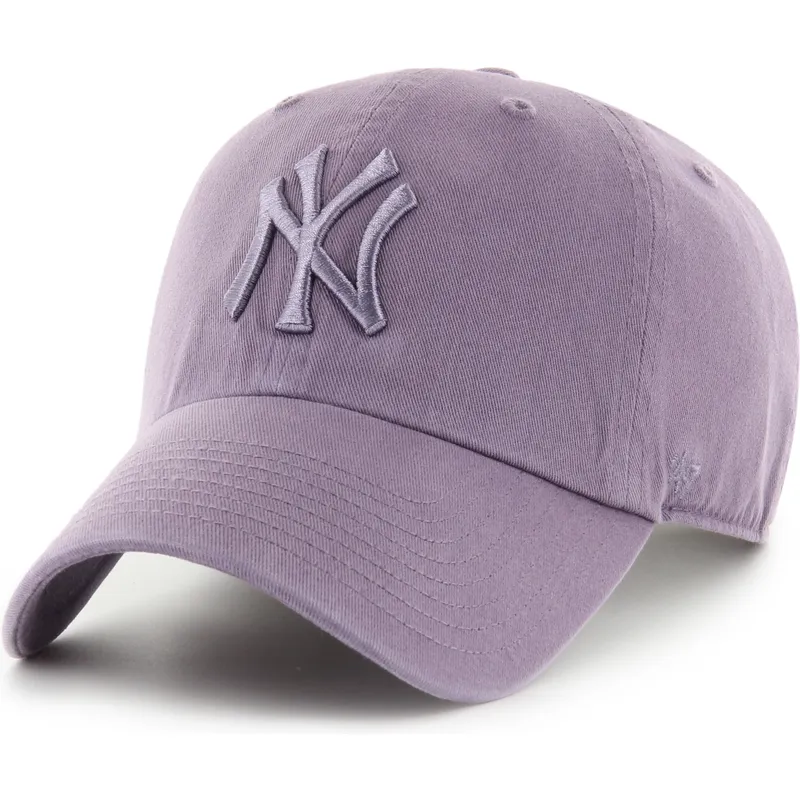 cepur-izliekta-violets-regulejams-clean-up-iris-no-new-york-yankees-mlb-no-47-brand