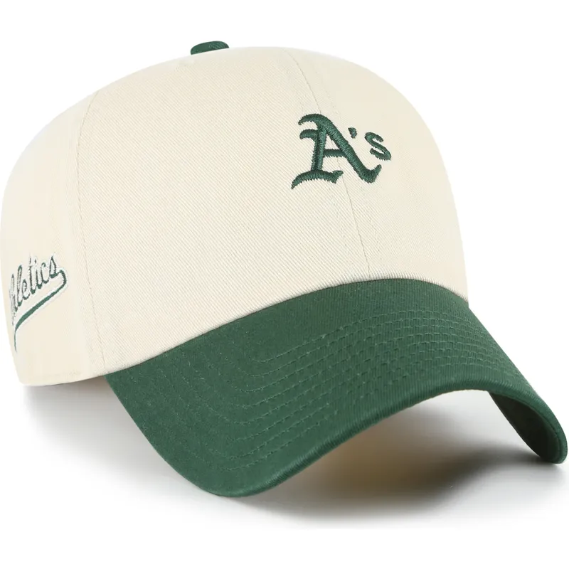 cap-izliekta-beige-adjustable-strap-clean-up-base-runner-sure-shot-two-tone-no-mlb-no-47-brand