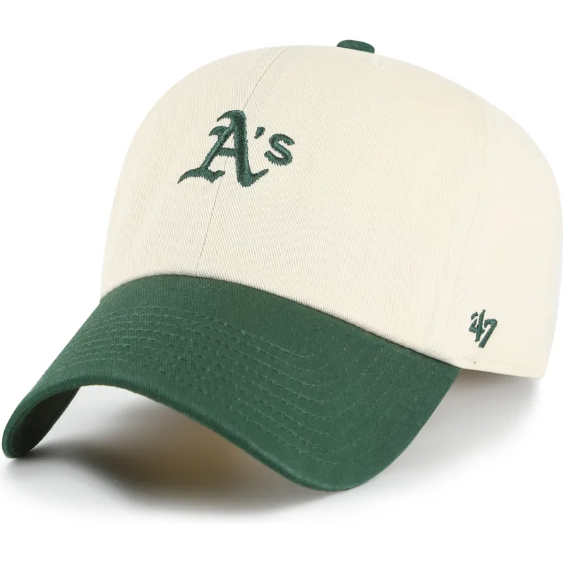 cap-izliekta-beige-adjustable-strap-clean-up-base-runner-sure-shot-two-tone-no-mlb-no-47-brand
