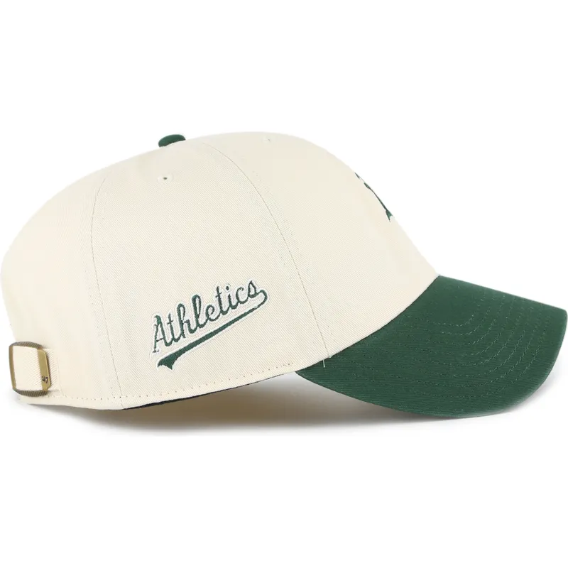 cap-izliekta-beige-adjustable-strap-clean-up-base-runner-sure-shot-two-tone-no-mlb-no-47-brand