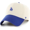cap-izliekta-beige-adjustable-strap-clean-up-base-runner-sure-shot-two-tone-no-los-angeles-dodgers-mlb-no-47-brand