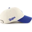 bezowo-niebieska-regulowana-czapka-z-daszkiem-clean-up-base-runner-sure-shot-two-tone-los-angeles-dodgers-mlb-od-47-brand