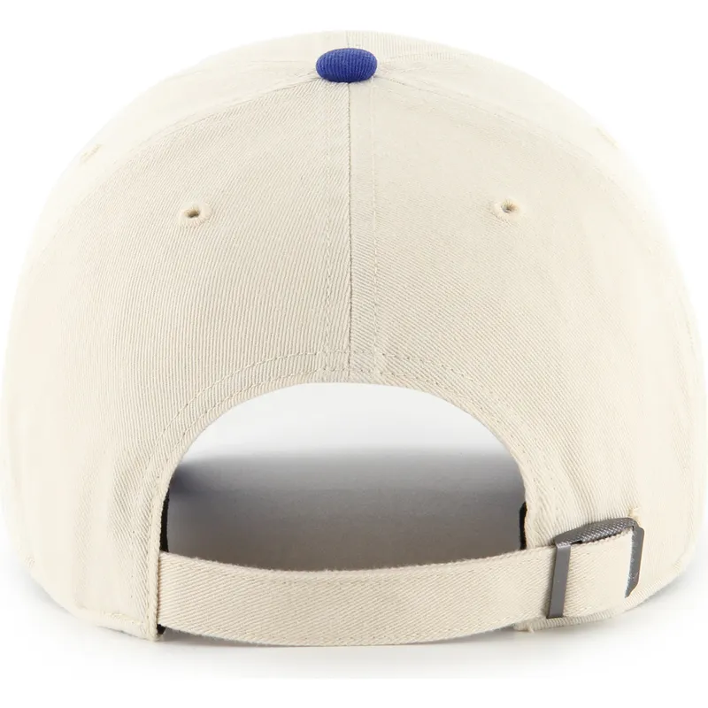 bezowo-niebieska-regulowana-czapka-z-daszkiem-clean-up-base-runner-sure-shot-two-tone-los-angeles-dodgers-mlb-od-47-brand