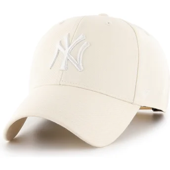 Cepur izliekta bēšs snapback MVP Natural no New York Yankees MLB no 47 Brand