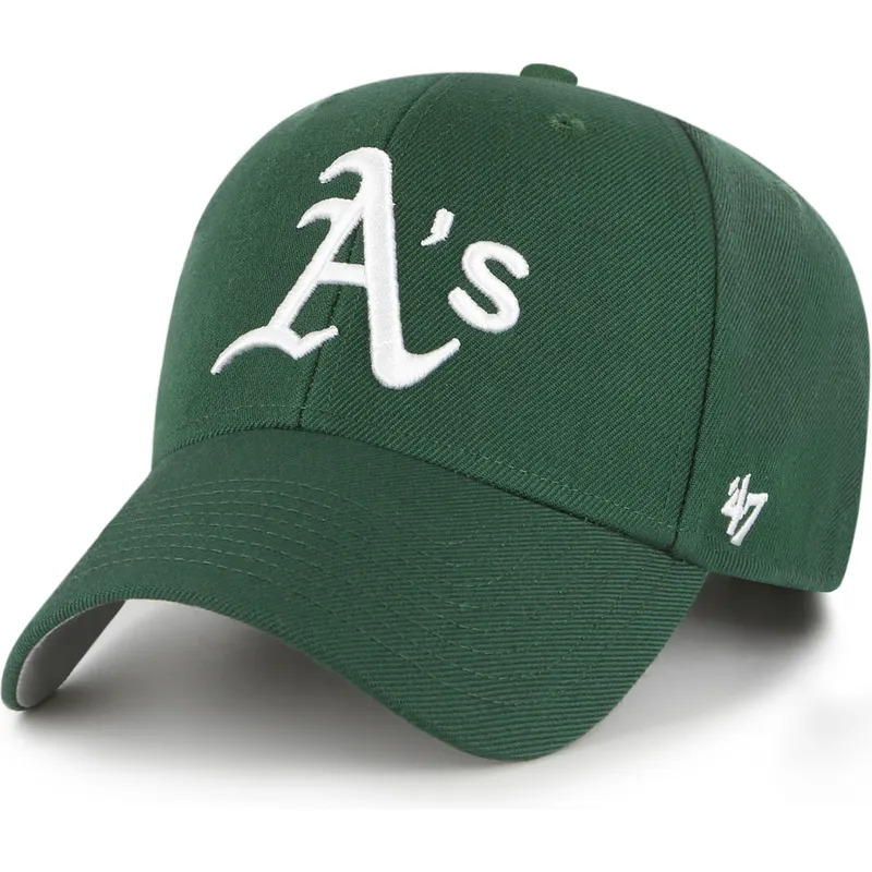 grune-verstellbare-gebogene-mvp-kappe-der-oakland-athletics-mlb-von-47-brand