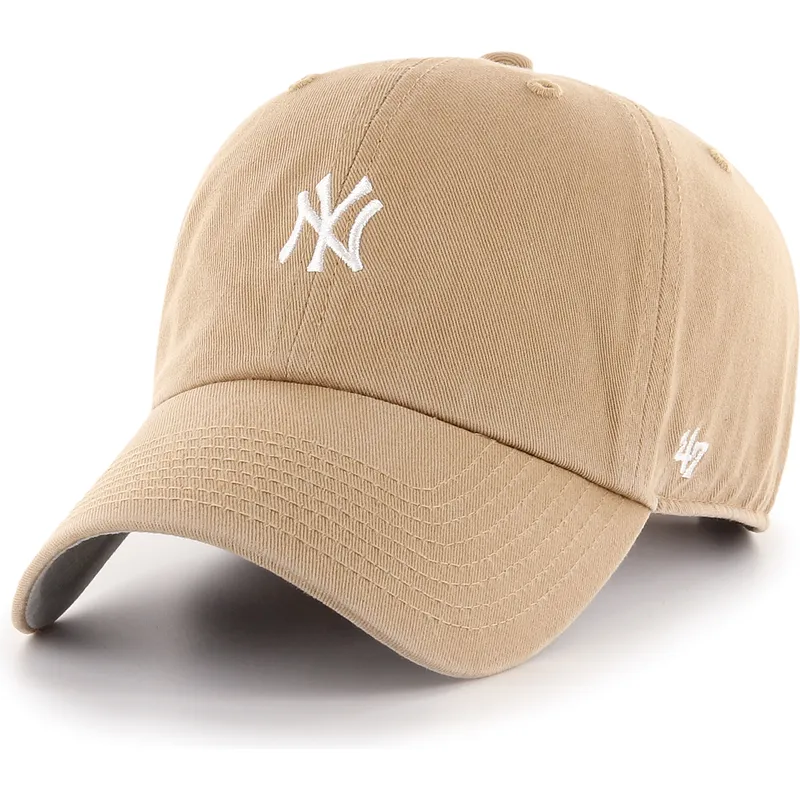 cap-izliekta-khaki-adjustable-strap-clean-up-base-runner-no-new-york-yankees-mlb-no-47-brand