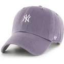 cap-izliekta-violet-adjustable-strap-clean-up-base-runner-iris-no-new-york-yankees-mlb-no-47-brand