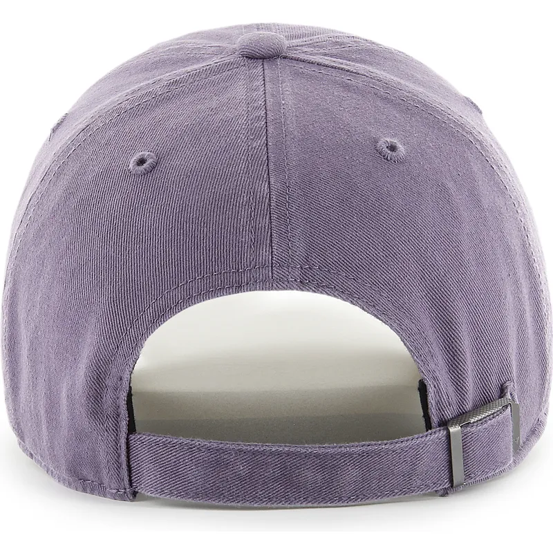 47-brand-curved-brim-clean-up-base-runner-iris-new-york-yankees-mlb-purple-adjustable-cap