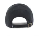 47-brand-curved-brim-black-logo-clean-up-new-york-yankees-mlb-black-adjustable-cap