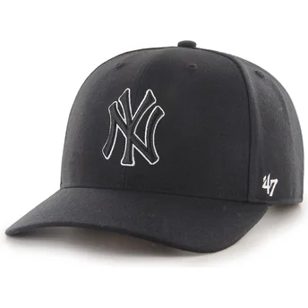 Czarna czapka z daszkiem snapback z czarnym logo Outline MVP DP Cold Zone New York Yankees MLB od 47 Brand