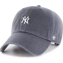 cepur-izliekta-tumsi-zils-regulejams-clean-up-base-runner-vintage-no-new-york-yankees-mlb-no-47-brand