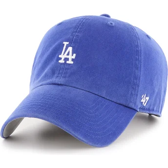Niebieska regulowana czapka z zakrzywionym daszkiem Clean Up Base Runner Los Angeles Dodgers MLB od 47 Brand