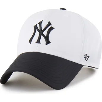 Vit och svart böjd keps snapback MVP Brrr Two Tone från New York Yankees MLB av 47 Brand