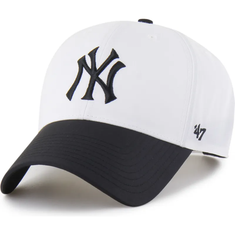 cepur-izliekta-balts-snapback-mvp-brrr-two-tone-no-new-york-yankees-mlb-no-47-brand