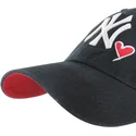cap-izliekta-black-adjustable-strap-clean-up-heart-icon-no-new-york-yankees-mlb-no-47-brand