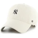 czapka-z-zakrzywionym-daszkiem-bezowa-regulowana-clean-up-cord-base-runner-new-york-yankees-mlb-od-47-brand