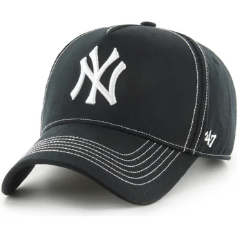 Czarna regulowana czapka z daszkiem MVP DT Contrast Stitch New York Yankees MLB od 47 Brand