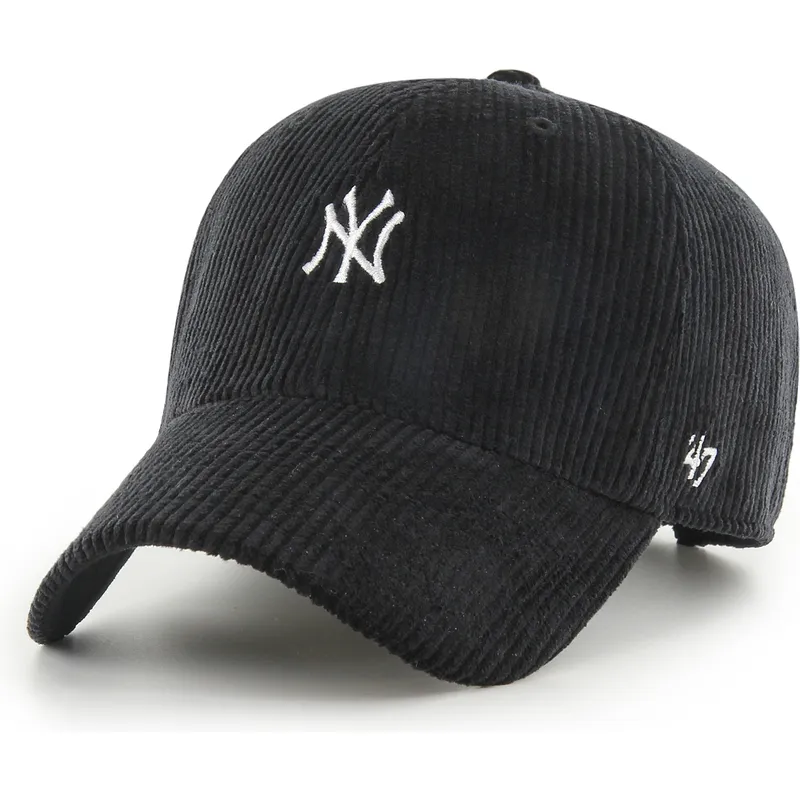 cepur-izliekta-melns-regulejama-lente-clean-up-cord-base-runner-no-new-york-yankees-mlb-no-47-brand