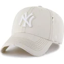 cap-izliekta-beige-adjustable-strap-clean-up-weathered-mojave-no-new-york-yankees-mlb-no-47-brand