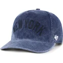 marineblaue-gebogene-snapback-kappe-hitch-reclaim-rusted-der-new-york-yankees-mlb-von-47-brand