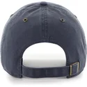 casquette-courbee-bleue-marine-et-grise-ajustable-clean-up-windham-suede-vintage-new-york-yankees-mlb-47-brand