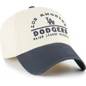 47-brand-curved-brim-clean-up-windham-los-angeles-dodgers-mlb-beige-and-navy-blue-adjustable-cap