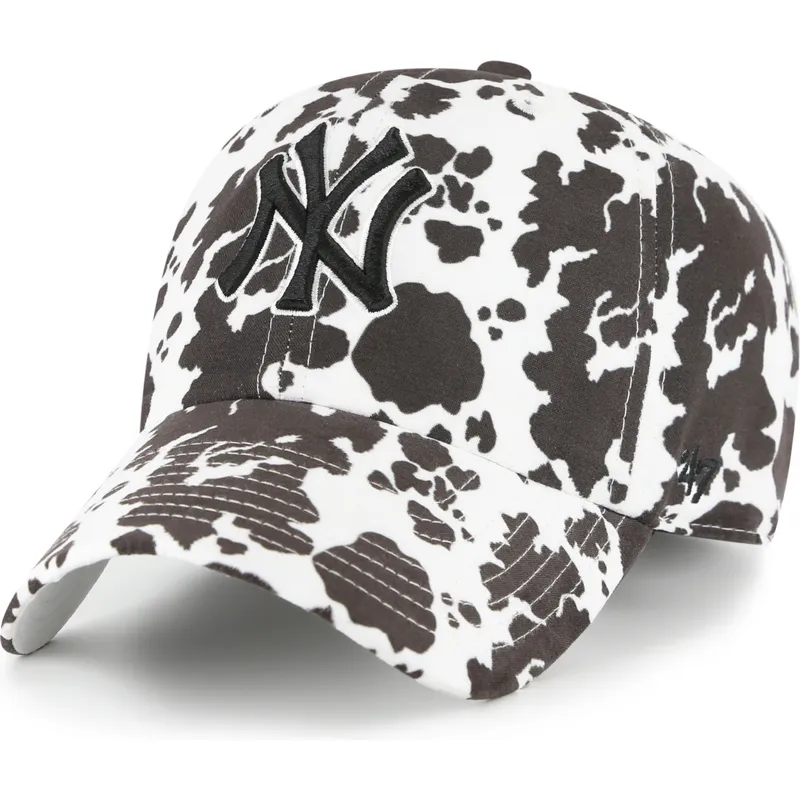 cap-izliekta-white-adjustable-strap-clean-up-bessie-no-new-york-yankees-mlb-no-47-brand
