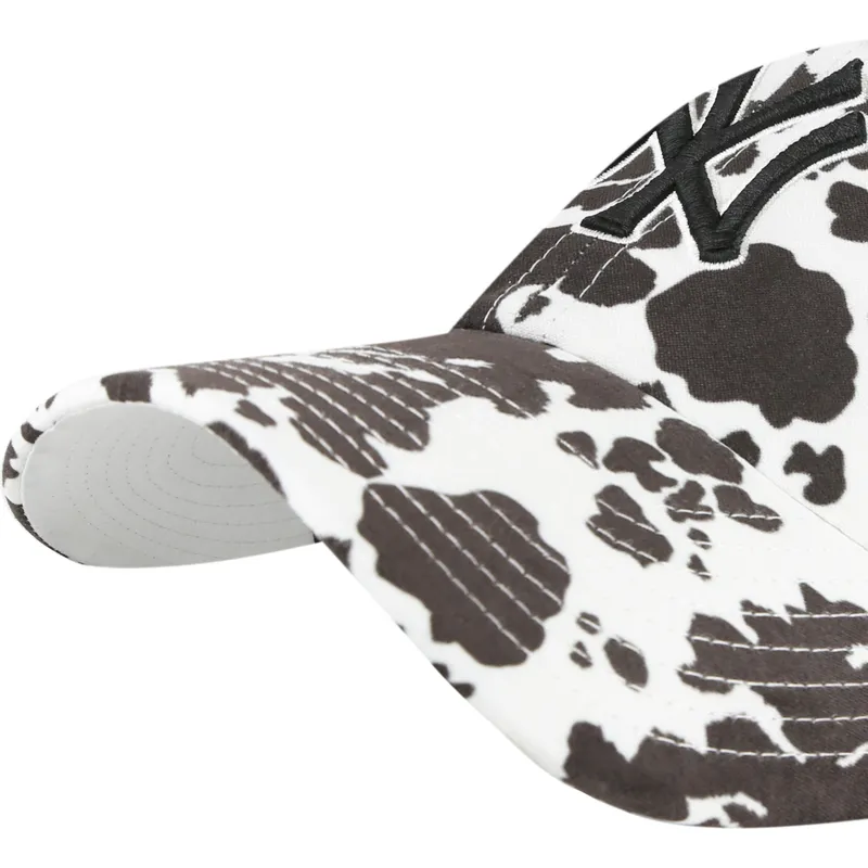 casquette-courbee-blanche-ajustable-clean-up-bessie-new-york-yankees-mlb-47-brand