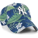 cap-izliekta-navy-blue-adjustable-strap-clean-up-beach-side-no-new-york-yankees-mlb-no-47-brand