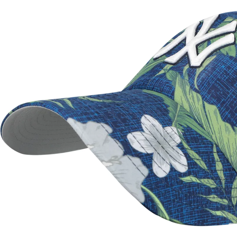 cap-izliekta-navy-blue-adjustable-strap-clean-up-beach-side-no-new-york-yankees-mlb-no-47-brand