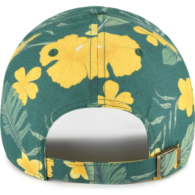 cap-izliekta-green-adjustable-strap-clean-up-beach-side-no-oakland-athletics-mlb-no-47-brand