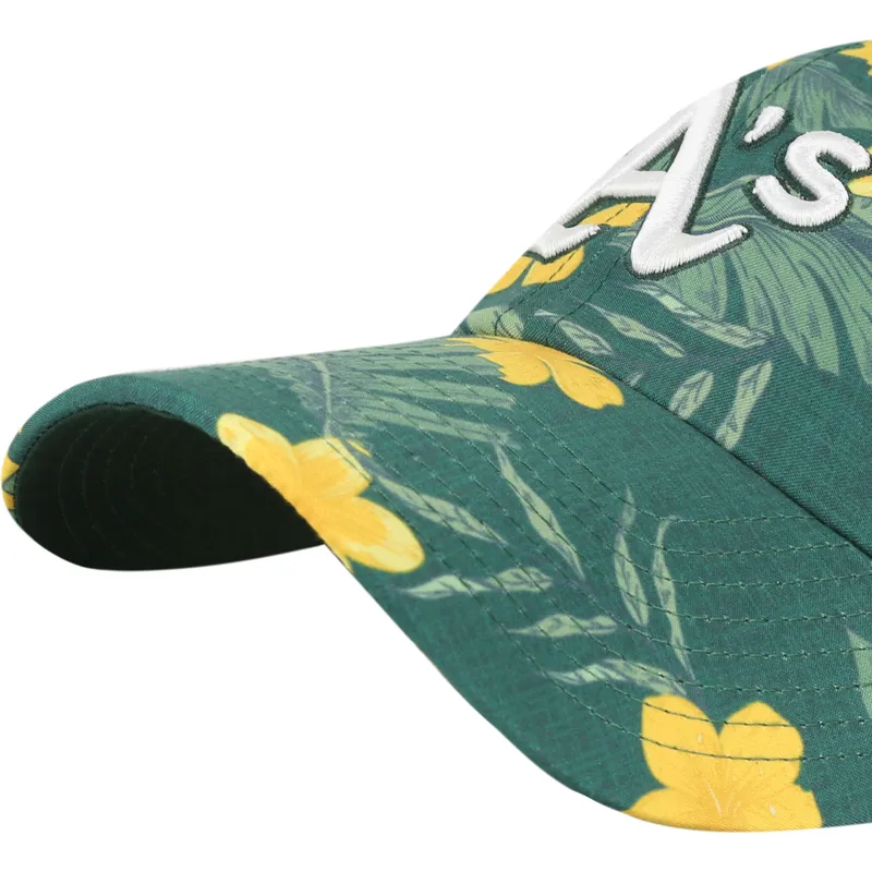 cap-izliekta-green-adjustable-strap-clean-up-beach-side-no-oakland-athletics-mlb-no-47-brand