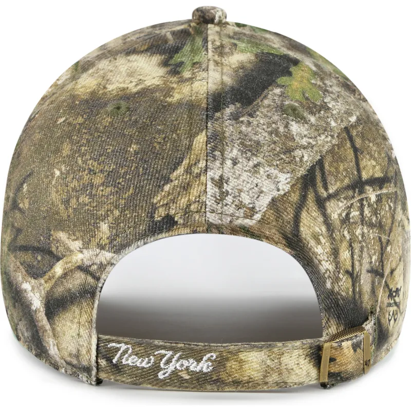 cepur-izliekta-maskesanas-regulejams-clean-up-realtree-no-new-york-yankees-mlb-no-47-brand