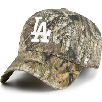 Gebogene Kappe Camouflage verstellbar Clean Up Realtree Los Angeles Dodgers MLB von 47 Brand