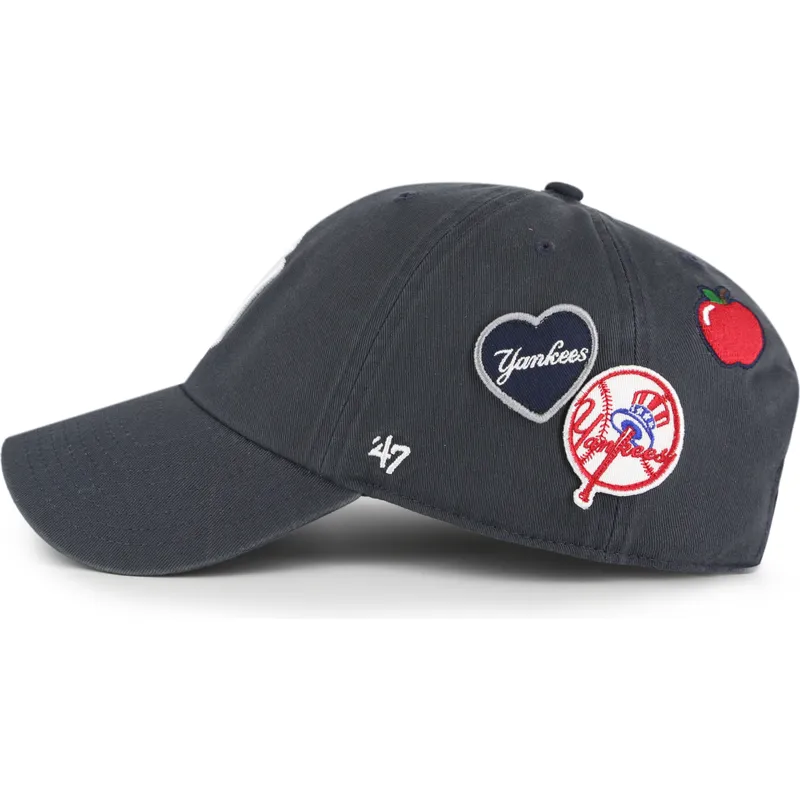 cepur-izliekta-tumsi-zils-regulejams-clean-up-badges-vintage-no-new-york-yankees-mlb-no-47-brand