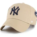 cepur-izliekta-haki-regulejams-clean-up-badges-no-new-york-yankees-mlb-no-47-brand