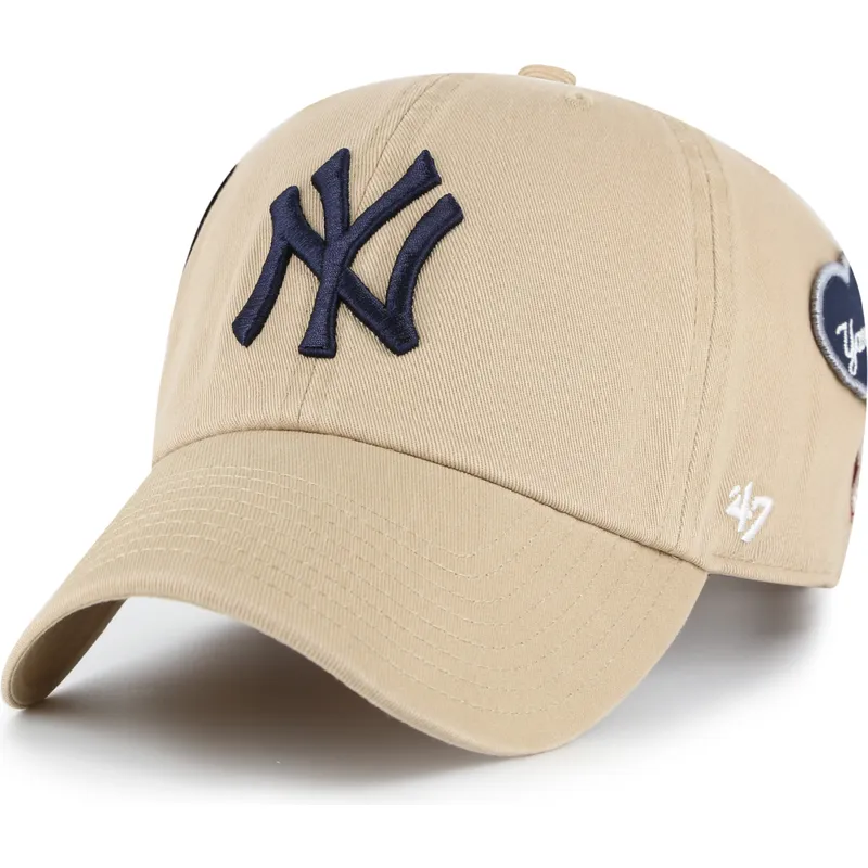 czapka-z-zakrzywionym-daszkiem-khaki-regulowana-clean-up-badges-new-york-yankees-mlb-od-47-brand