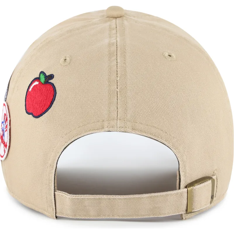cepur-izliekta-haki-regulejams-clean-up-badges-no-new-york-yankees-mlb-no-47-brand
