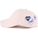 cepur-izliekta-roza-regulejama-lente-clean-up-badges-no-los-angeles-dodgers-mlb-no-47-brand