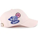 casquette-courbee-rose-ajustable-clean-up-badges-los-angeles-dodgers-mlb-47-brand