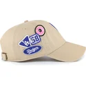 casquette-courbee-khaki-ajustable-clean-up-badges-los-angeles-dodgers-mlb-47-brand