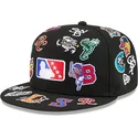 casquette-plate-noire-ajustee-59fifty-all-over-milb-new-era