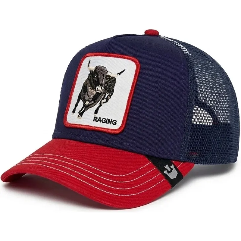cepur-izliekta-truckeris-tumsi-zils-snapback-raging-bull-fab-farm-the-farm-no-goorin-bros