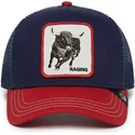cepur-izliekta-soferis-tumsi-zils-snapback-toro-raging-bull-fab-farm-the-farm-no-goorin-bros