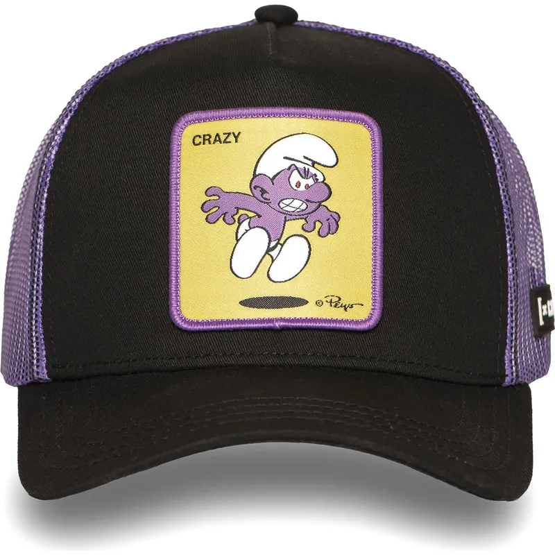 cepur-izliekta-truckeris-melns-snapback-smu-craz-purpurais-rukitis-zilisi-no-capslab