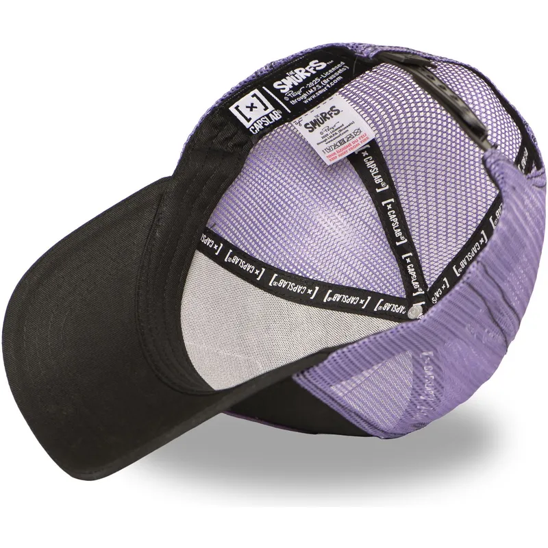 casquette-trucker-noire-et-violette-schtroumpf-noir-smu-craz-les-schtroumpfs-capslab