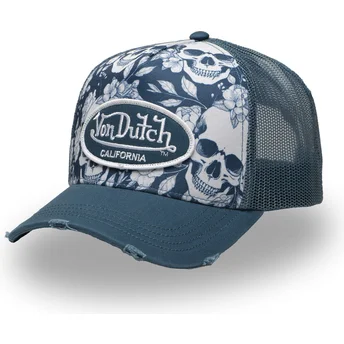Cepur izliekta truckeris zils snapback PRINT02 no Von Dutch