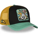 casquette-trucker-noire-jaune-et-verte-bugs-bunny-loo13-bugb-looney-tunes-capslab